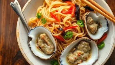 Photo of Китайские жареные лапша и устрицы